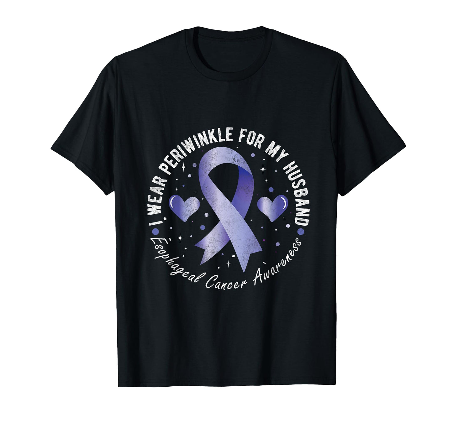 I wear periwinkle for my Husband Esophageal Cancer Awareness T-Shirt