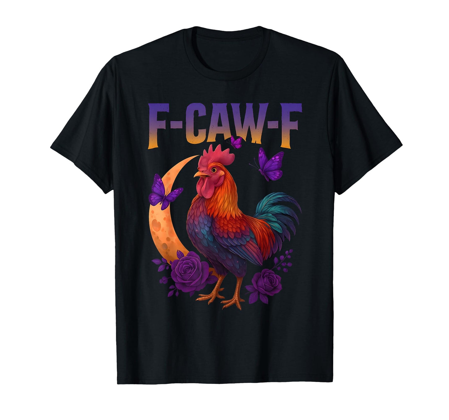 F-Caw-F Funny Chicken Humor Rooster F-Caw-F Meme Halloween T-Shirt