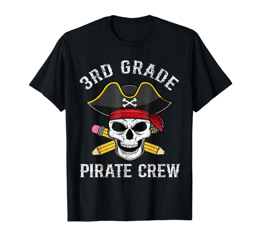 3rd Grade Teachers First Day School Pirate Back to School T-Shirt