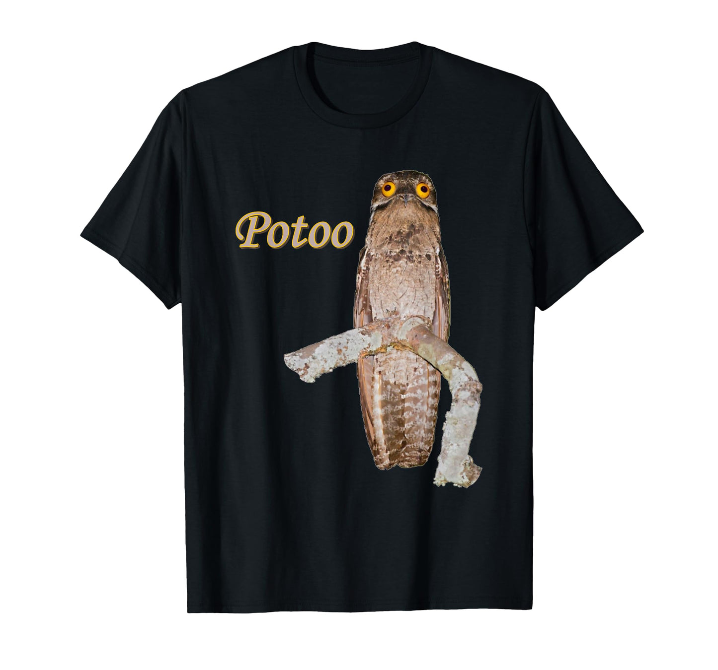 Potoo Bird Photo Funny Eyes T-Shirt