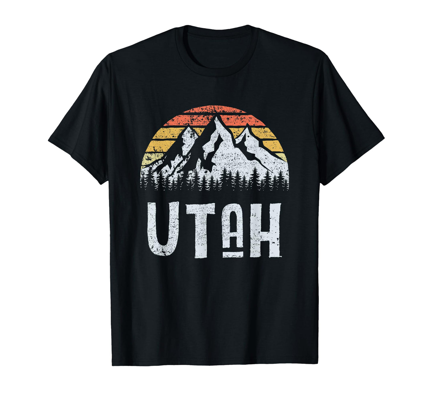 Vintage Retro UT Utah Mountain State Sunrise T-Shirt T-Shirt