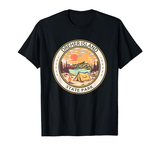 Dreher Island State Park South Carolina Badge Vintage T-Shirt