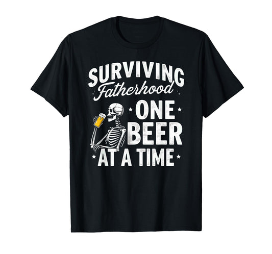 Dad Joke Surviving Fatherhood One Beer at A Time T-Shirt