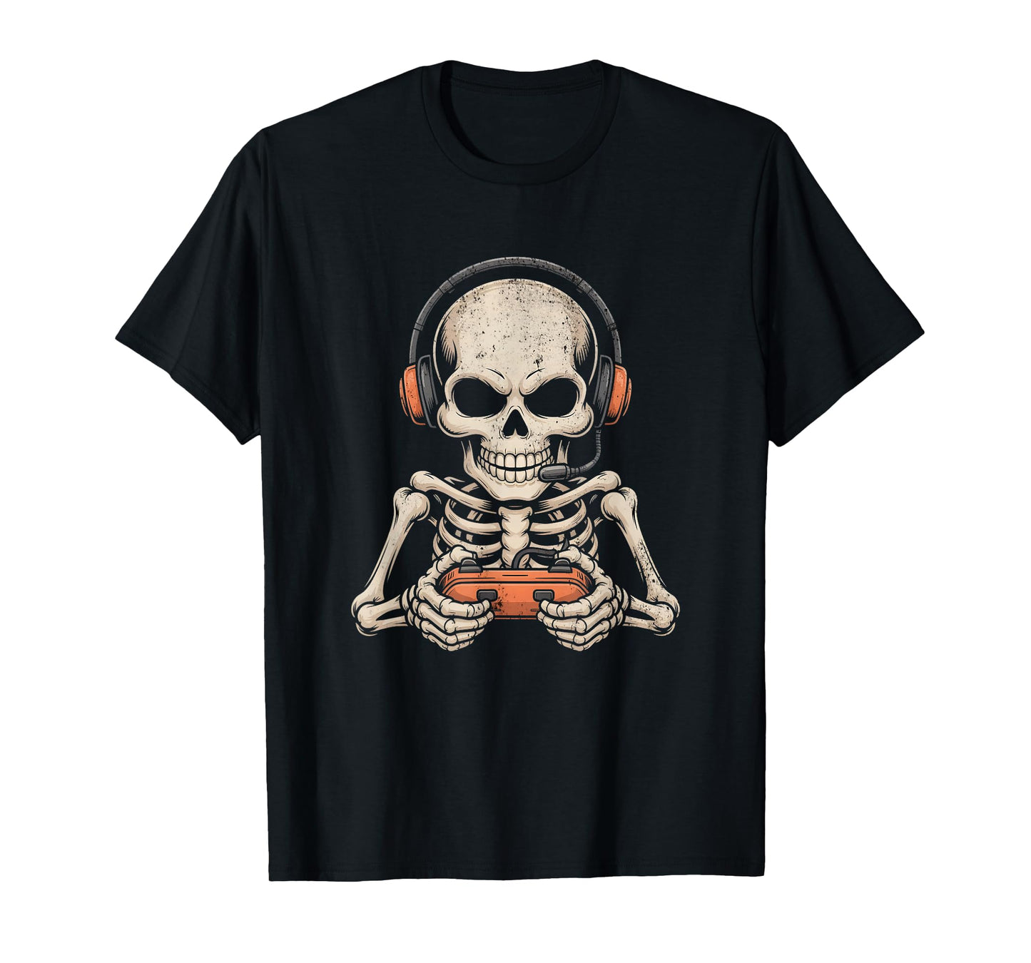 Halloween Gamer Controller Skeleton Gaming T-Shirt
