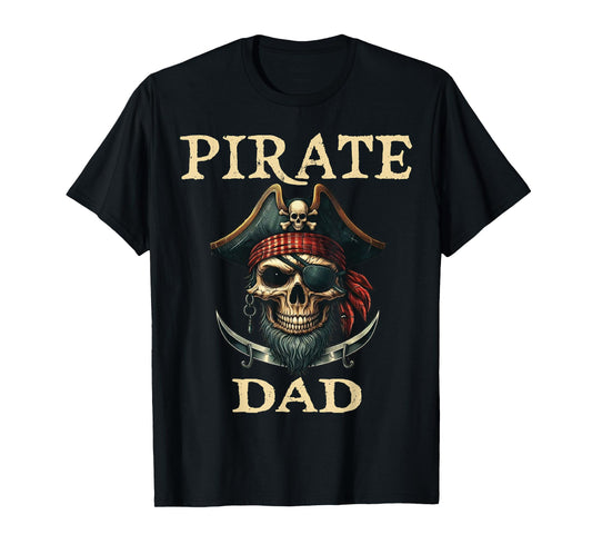 Pirate Dad Funny Halloween Costume Pirate Family Matching T-Shirt