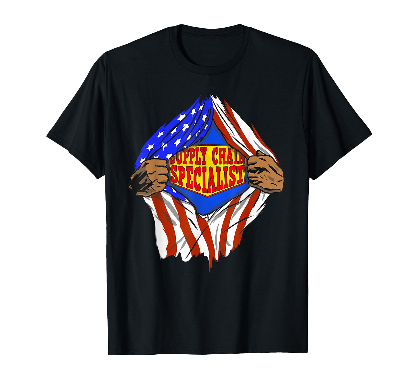 Funny Super Supply Chain Specialist Hero Job T-Shirt