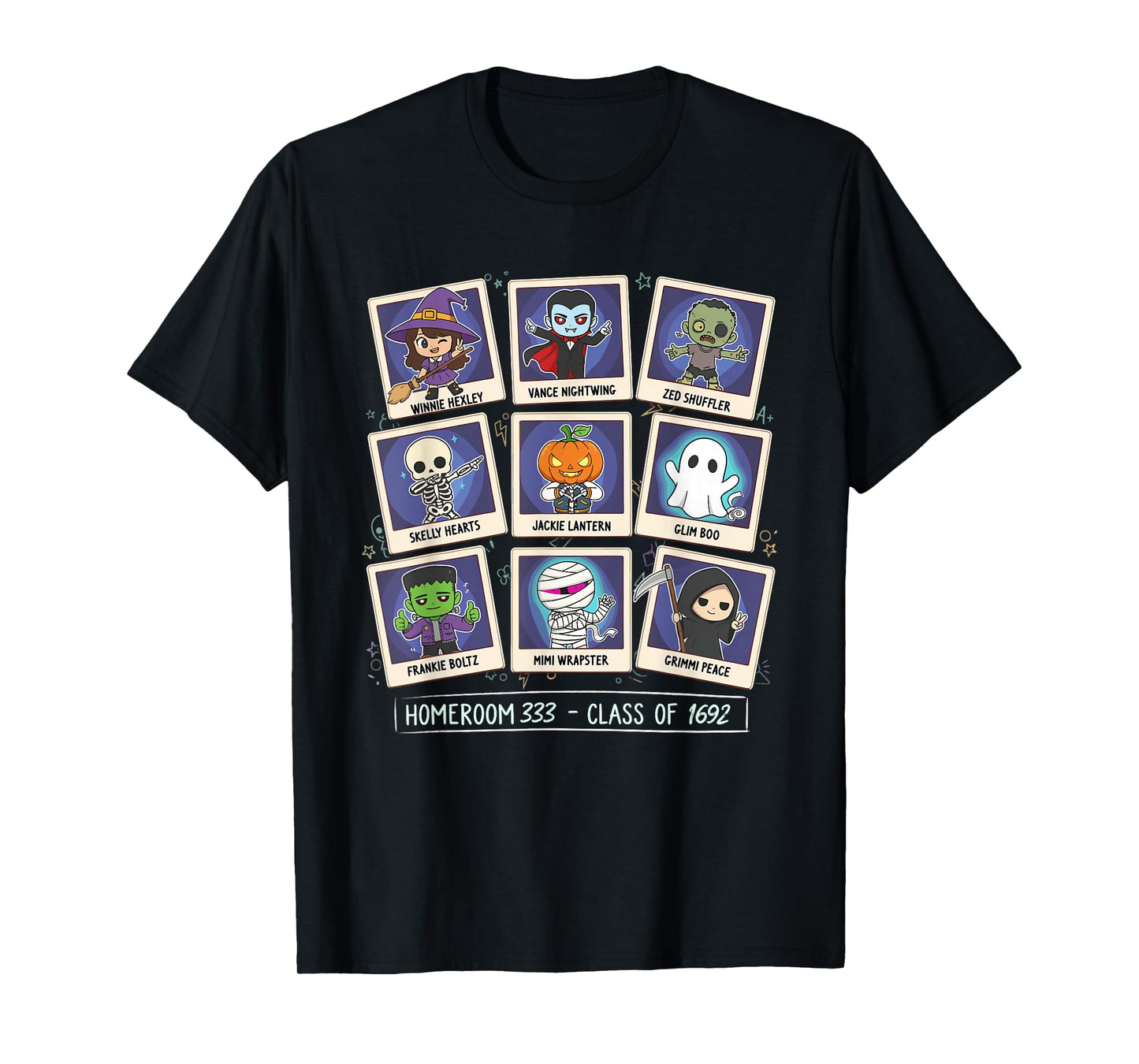 Funny Spooky Ghost Witch Zombie Vampire Costume Halloween T-Shirt