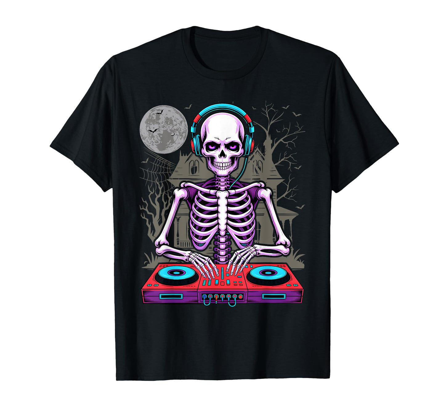 Skeleton Gamer Halloween Costume Skull Gaming Video-Game T-Shirt