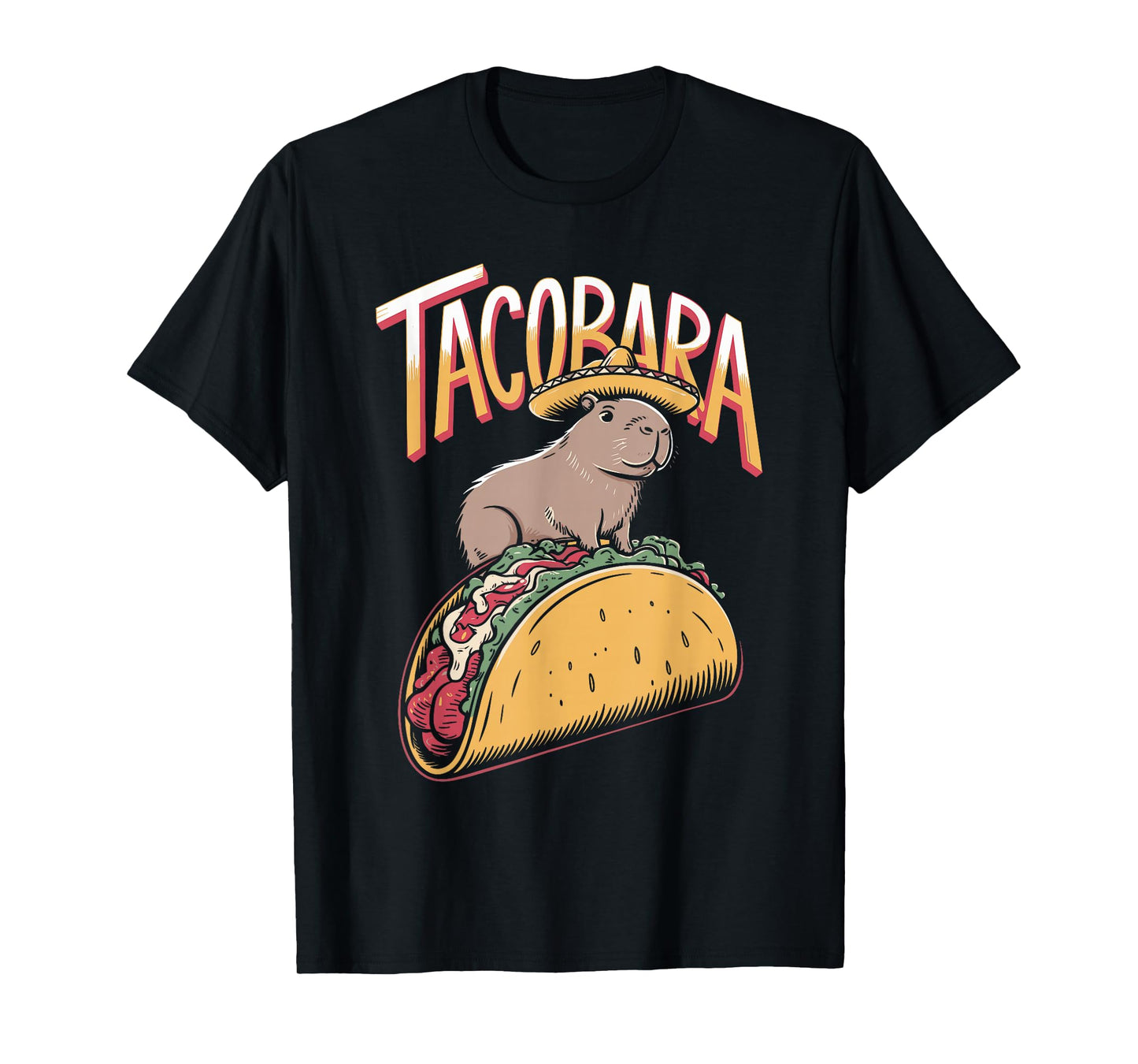 Tacobara Cute Capybara Taco Joke T-Shirt