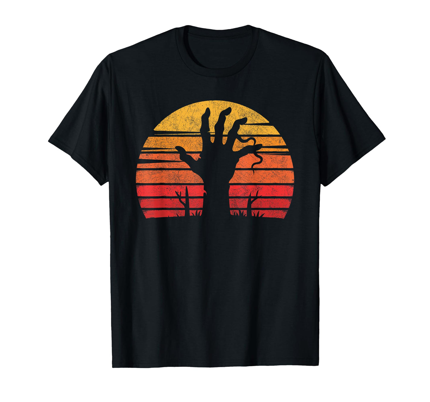 Vintage Zombie Hand Halloween Costume Scary Spooky Horror T-Shirt