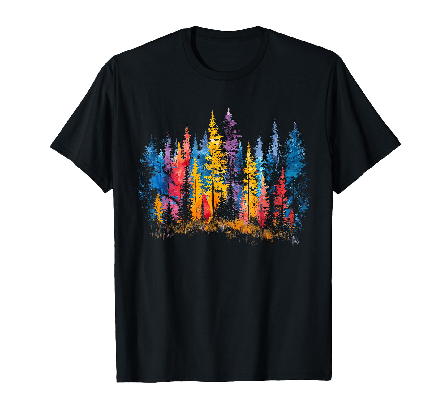 Colorful Forest, Trees and Leaves, Natur Lover, Men, Women, T-Shirt