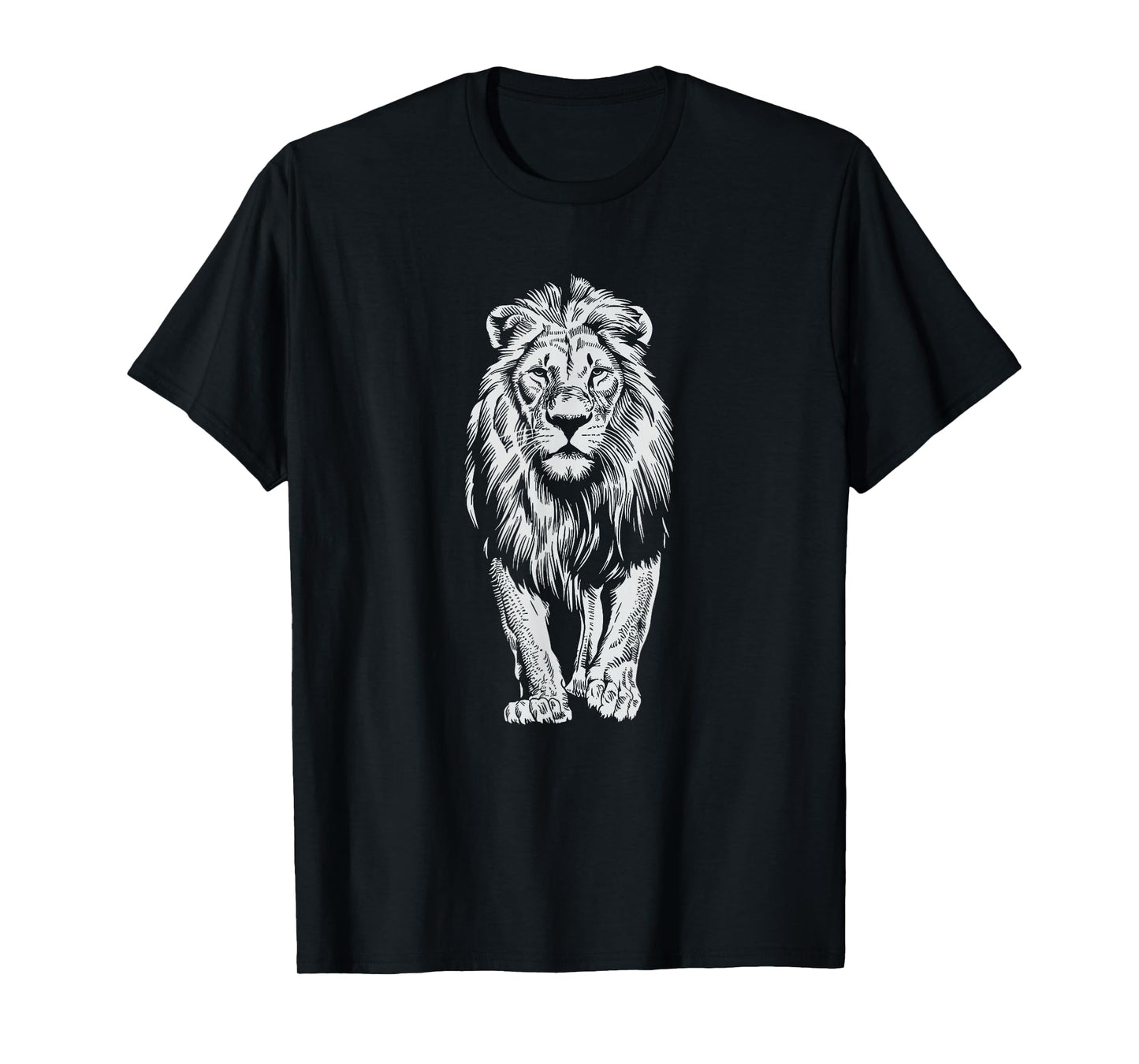 White Paint Art Lion Lions T-Shirt