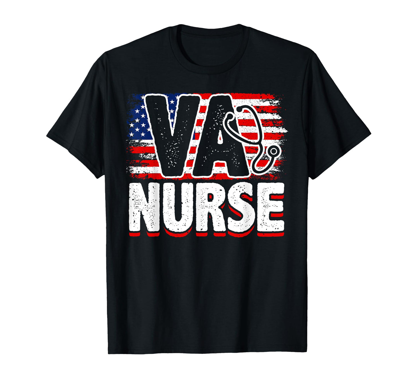 VA Nurse, Veteran & Patriot Nursing, US Military Nurse T-Shirt