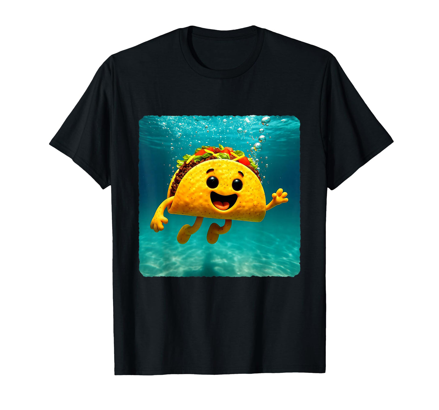 Taco Diving Underwater Ocean Diver Swimming Summer T-Shirt