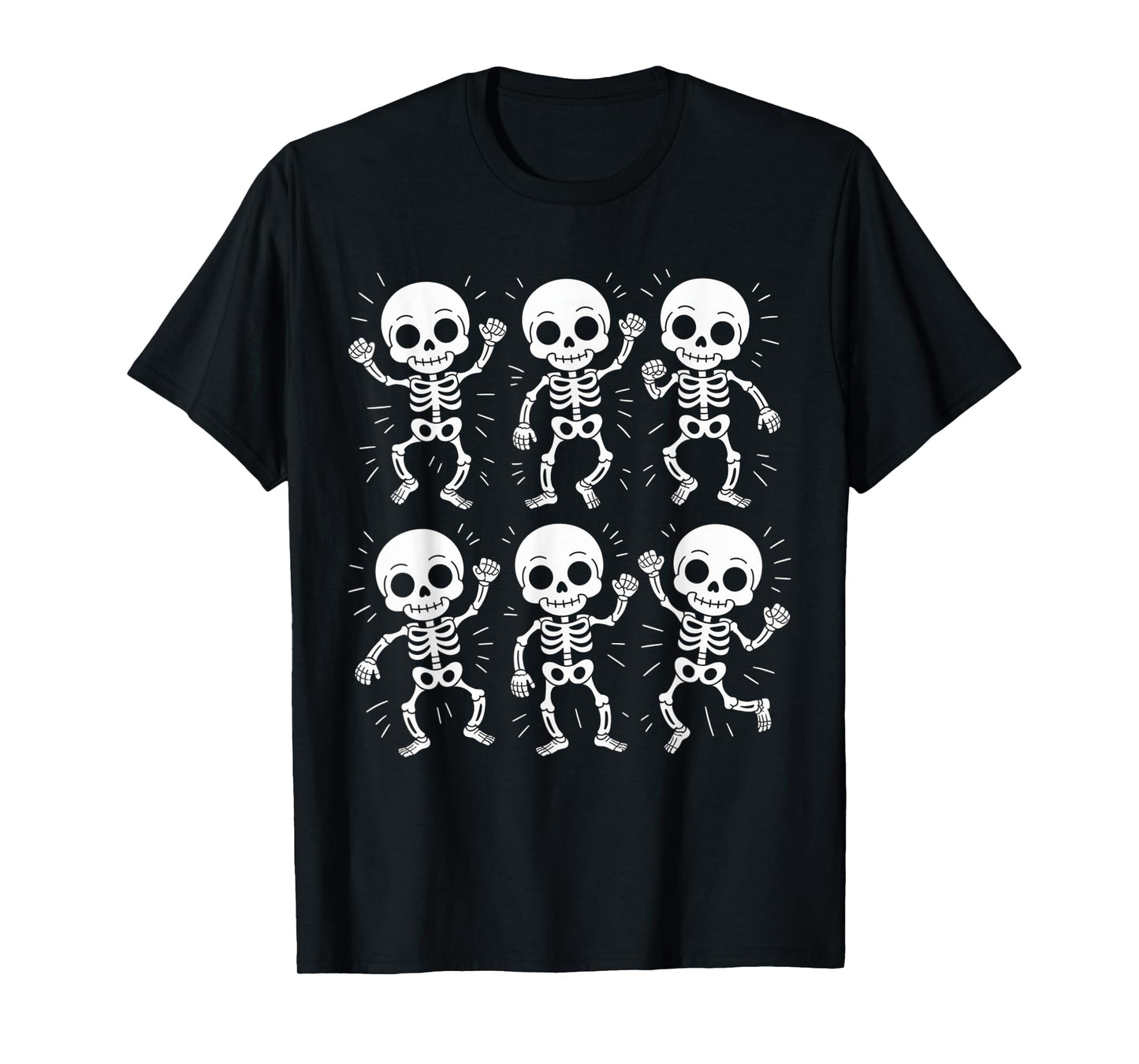 Dancing Skeletons Dance Challenge Boys Girl Kids Halloween T-Shirt