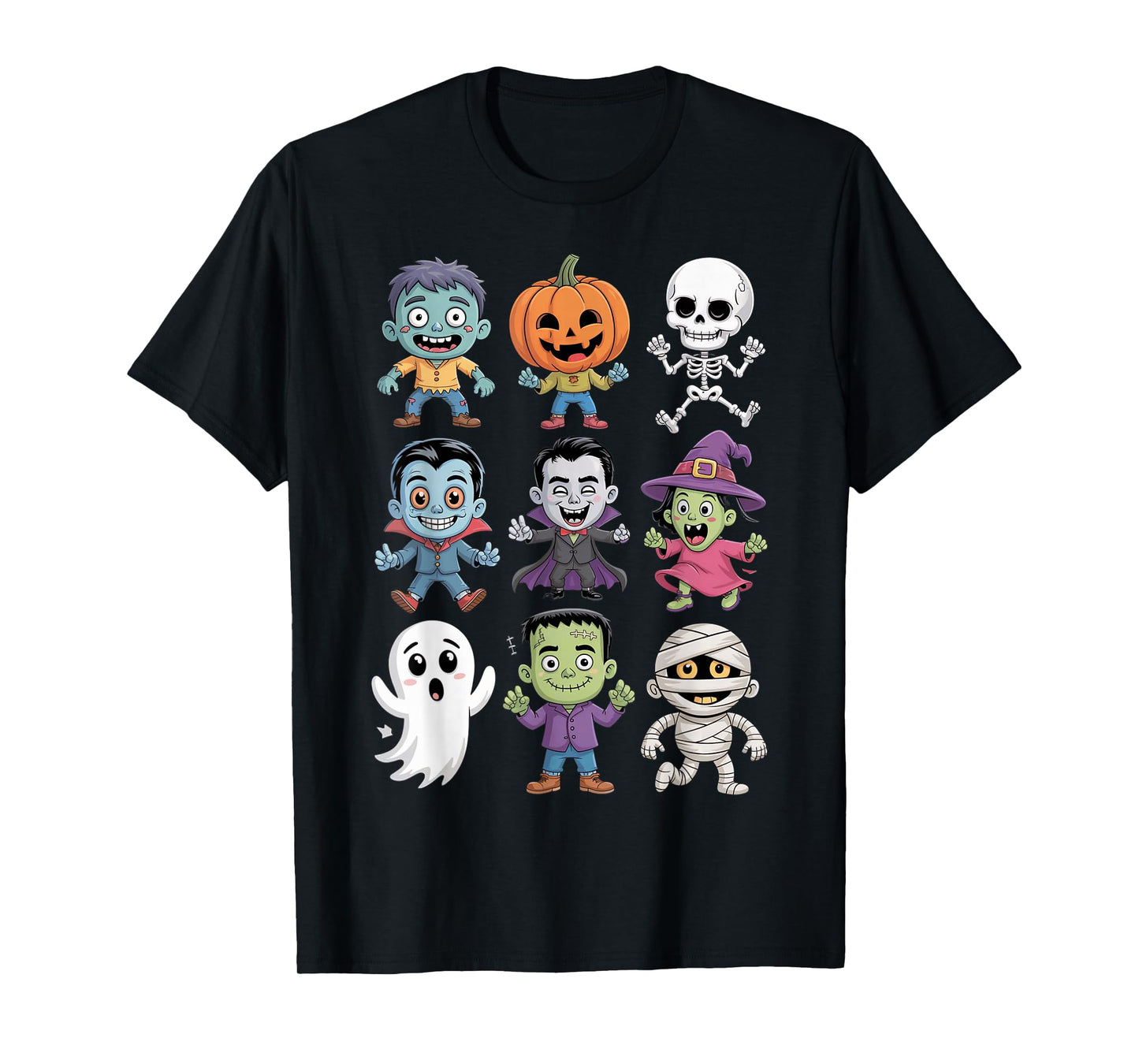 Halloween Monsters Squad for Kids Trick Or Treat Party Night T-Shirt