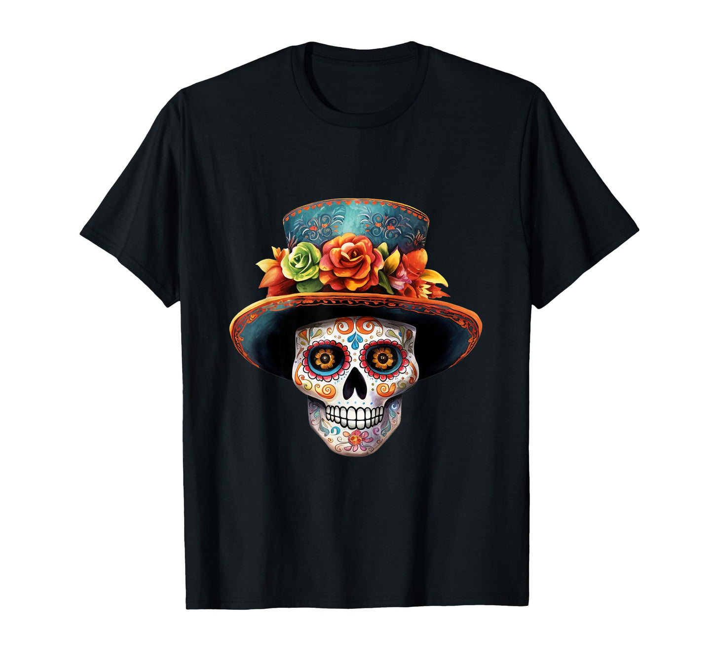 El Jefe Sugar Skull Men Dia De Los Muertos El Jefe T-Shirt