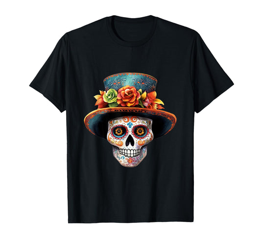 El Jefe Sugar Skull Men Dia De Los Muertos El Jefe T-Shirt