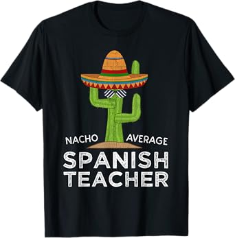 Fun Cute Funny Spanish Teacher T-Shirt for Men Women Girls Kids