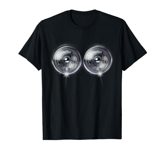 Headlights Funny Costume Tee Halloween T-Shirt