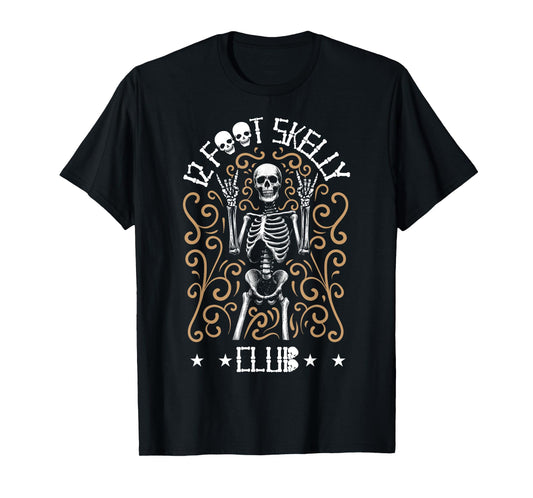 12 Foot Skelly Club - Halloween T-Shirt