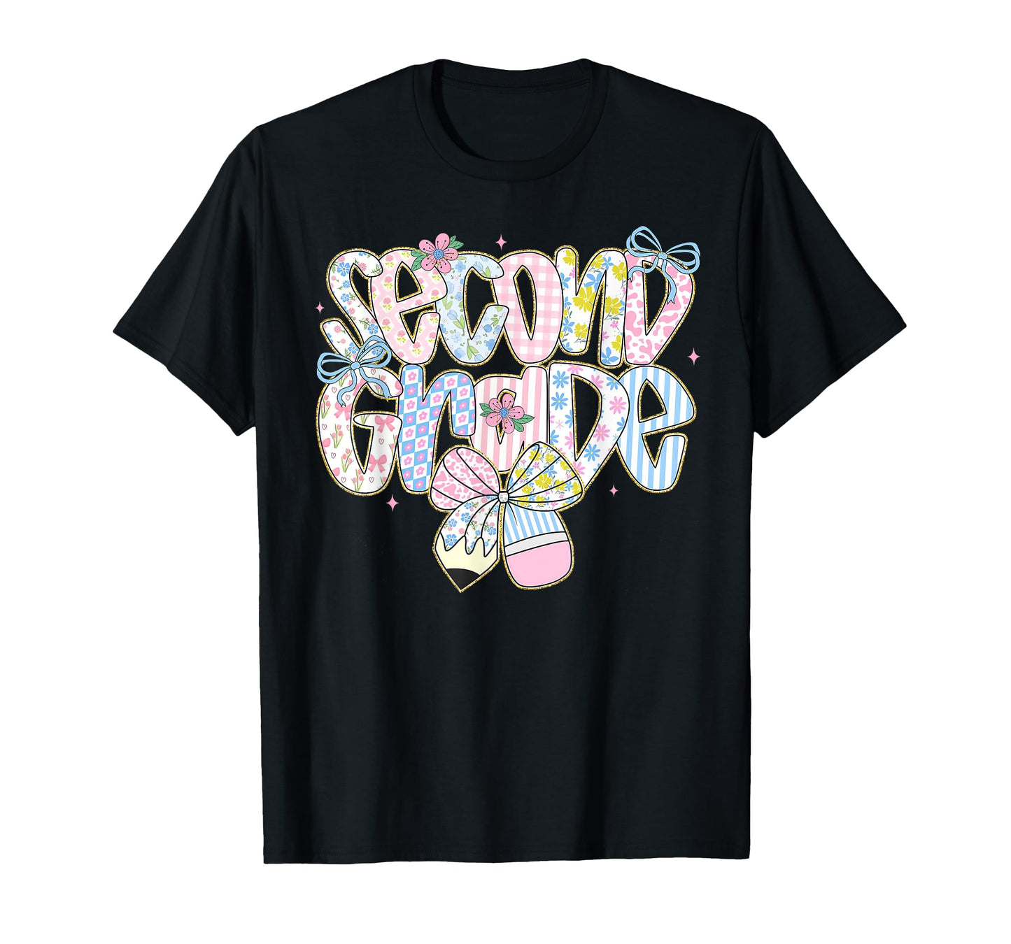 Second Grade Coquette Bow First Day Of School Back To School T-Shirt