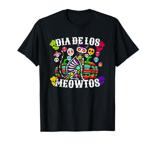 Dia De Los Meowtos Mexicano T-Shirt