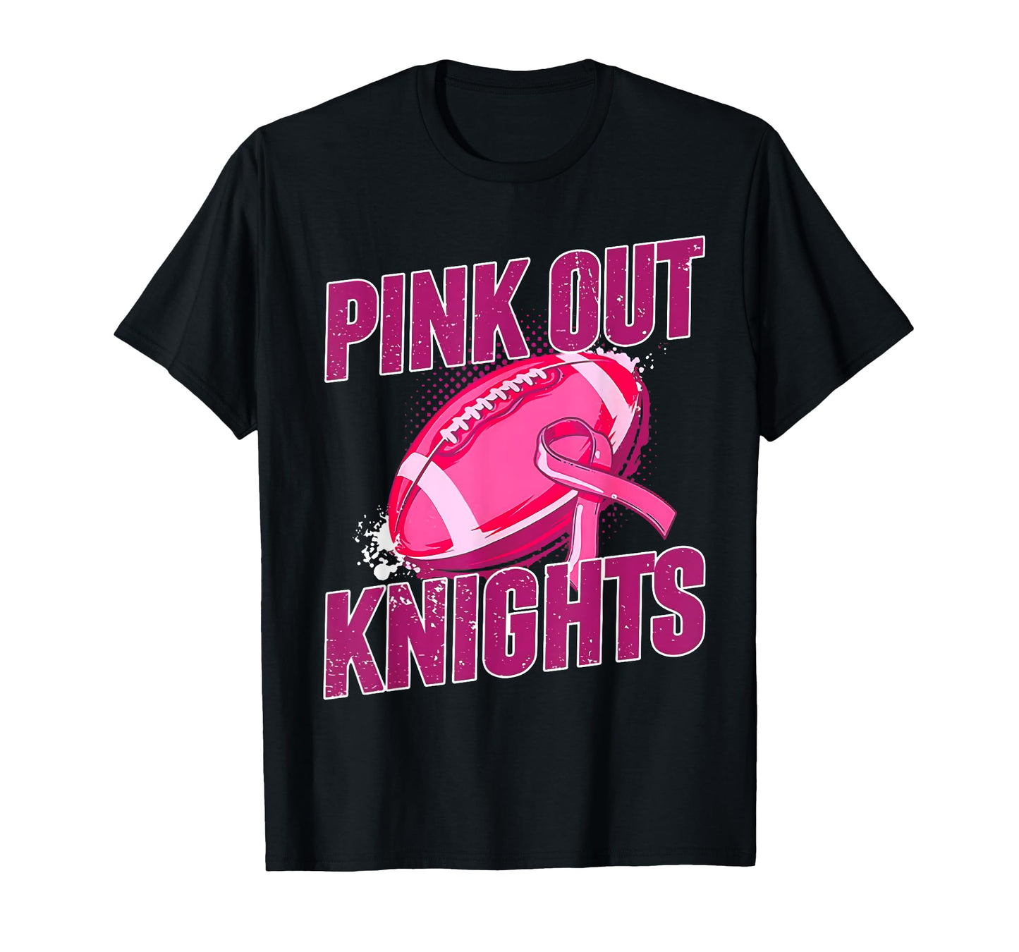 Knights Pink Out Football Tackle Breast Cancer T-Shirt