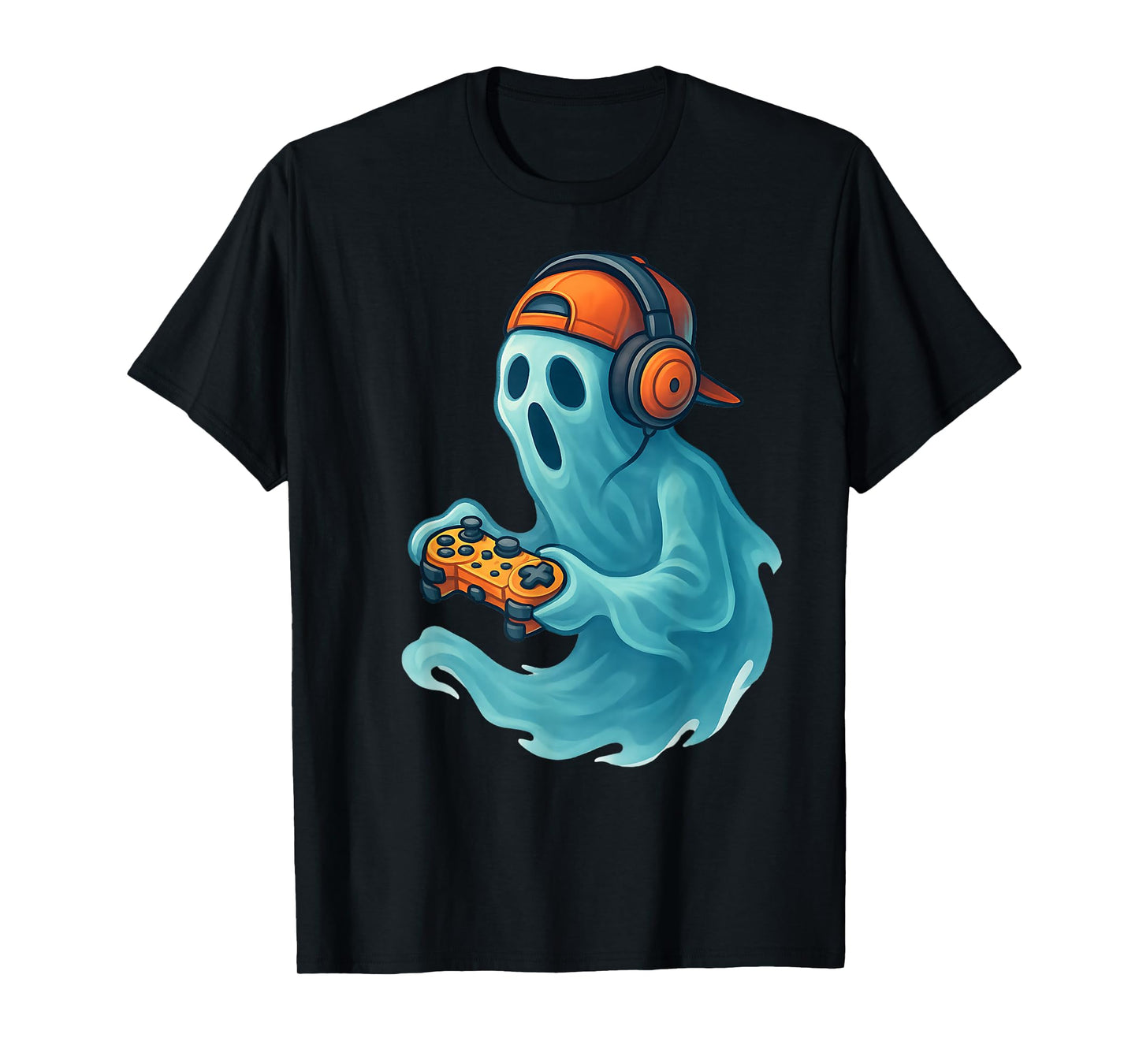 Halloween Boys Kids Khost Gamer Scary Costume Gaming Men T-Shirt