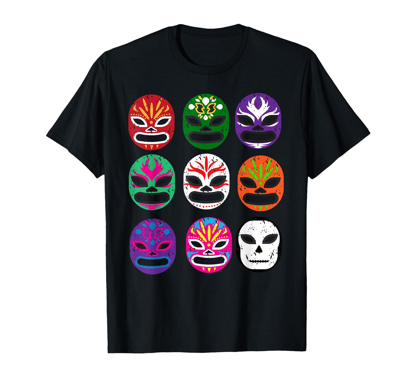 Lucha Libre Masks Shirt Mexican Wrestling Mask T Shirt T-Shirt