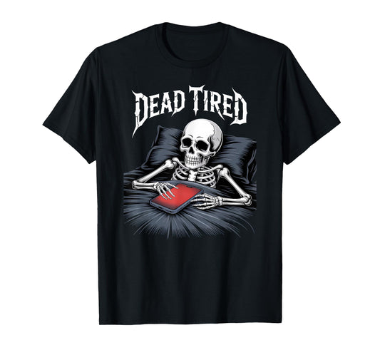 Dead Tired Late Night Scroller Bedtime Mobile Meme T-Shirt
