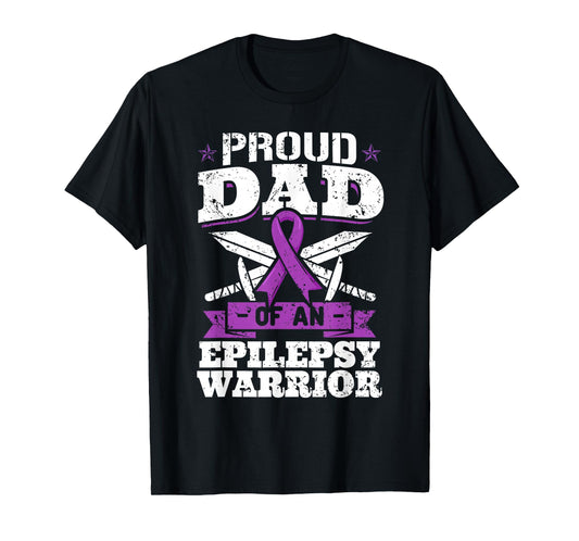 Proud Dad Of An Epilepsy Warrior Epilepsy T-Shirt