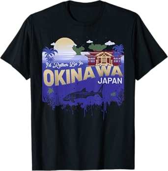 I would rather be in Okinawa Japan vintage souvenir T-Shirt