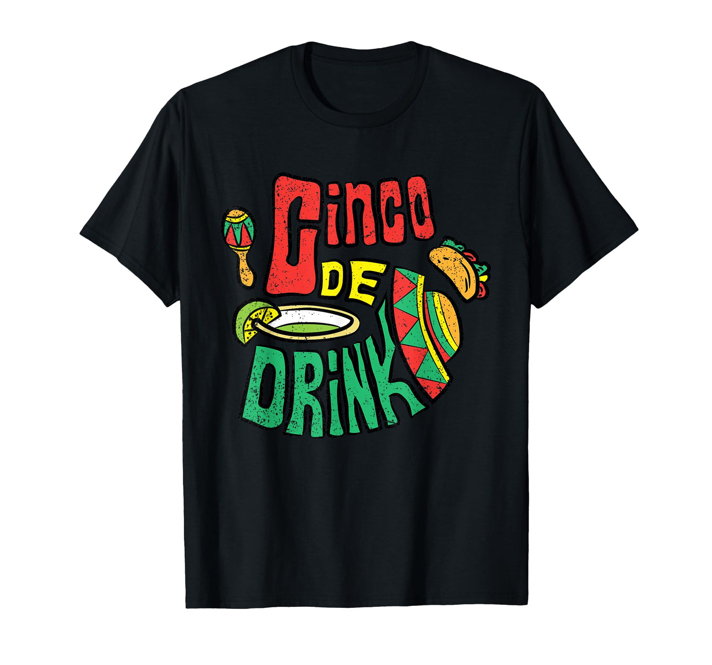 Cinco De Drinko Cinco De Mayo Funny Mexican Fiesta Party T-Shirt
