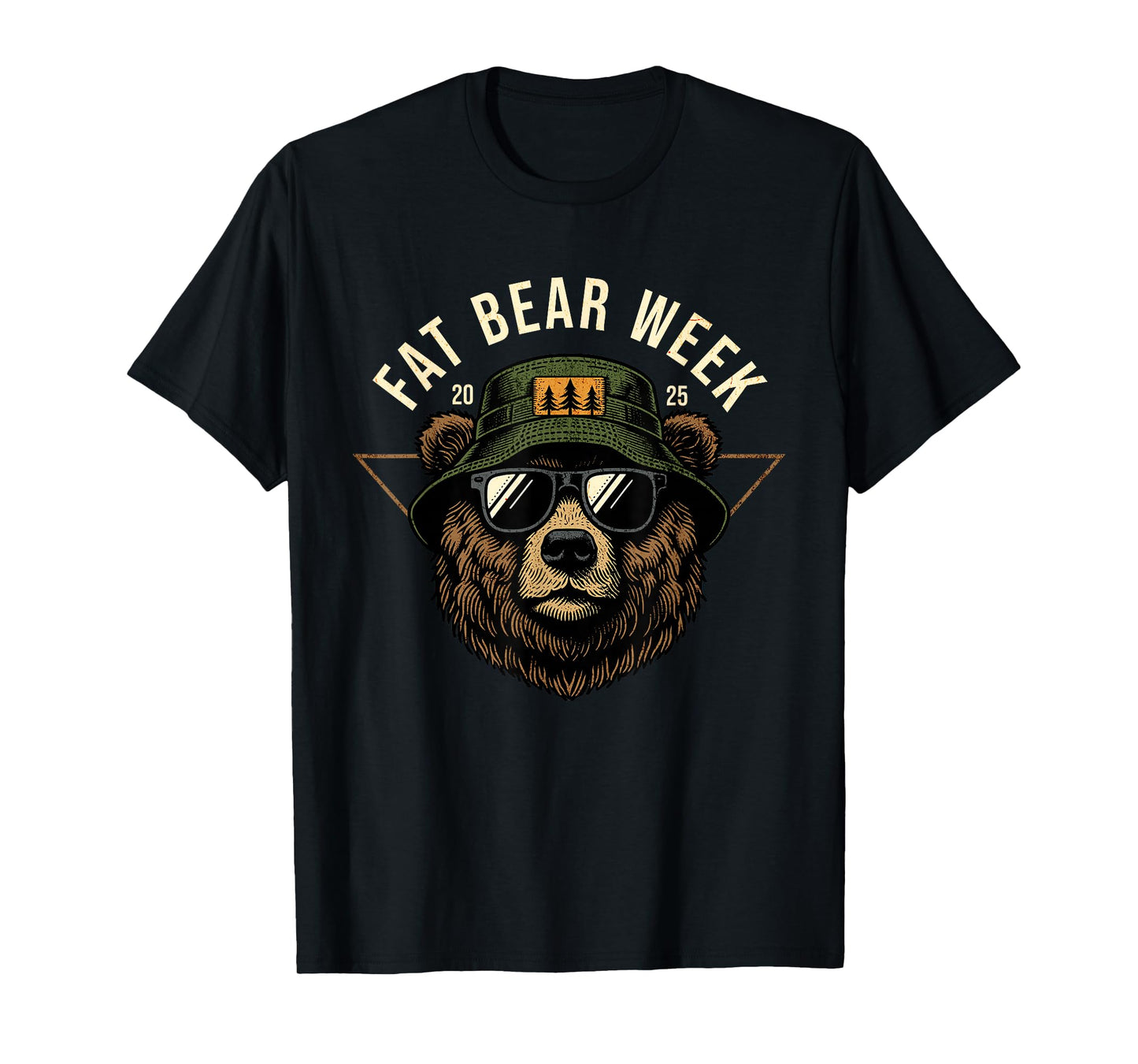 Fat Bear Week Retro Bear Sunglasses Nature Lovers T-Shirt