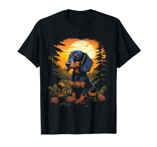 Dachshund in the Forest for Nature Enthusiasts T-Shirt