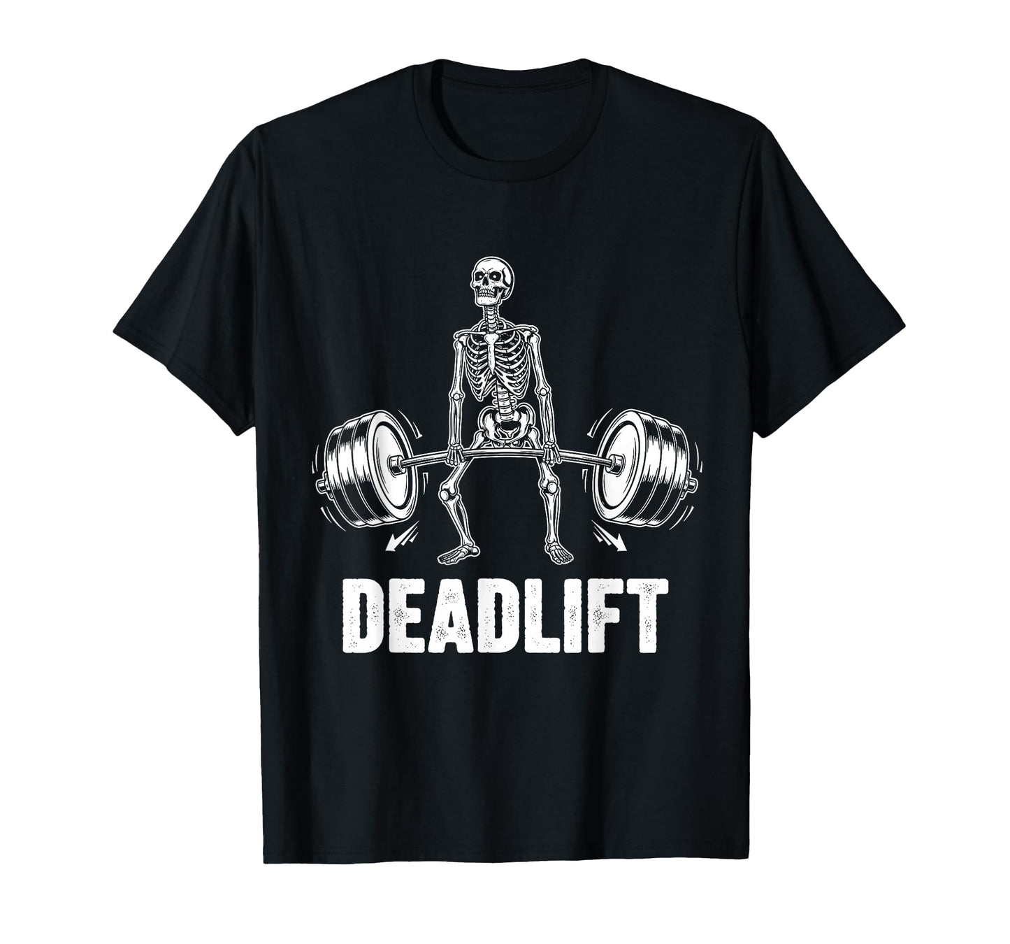 Deadlift Halloween Skeleton Weigh Lifting Gym Workout Men T-Shirt