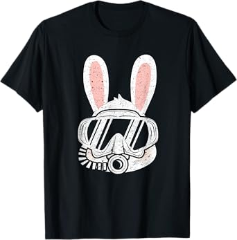 Diving Easter Bunny funny Rabbit Mask Egg Dive design & Gift T-Shirt