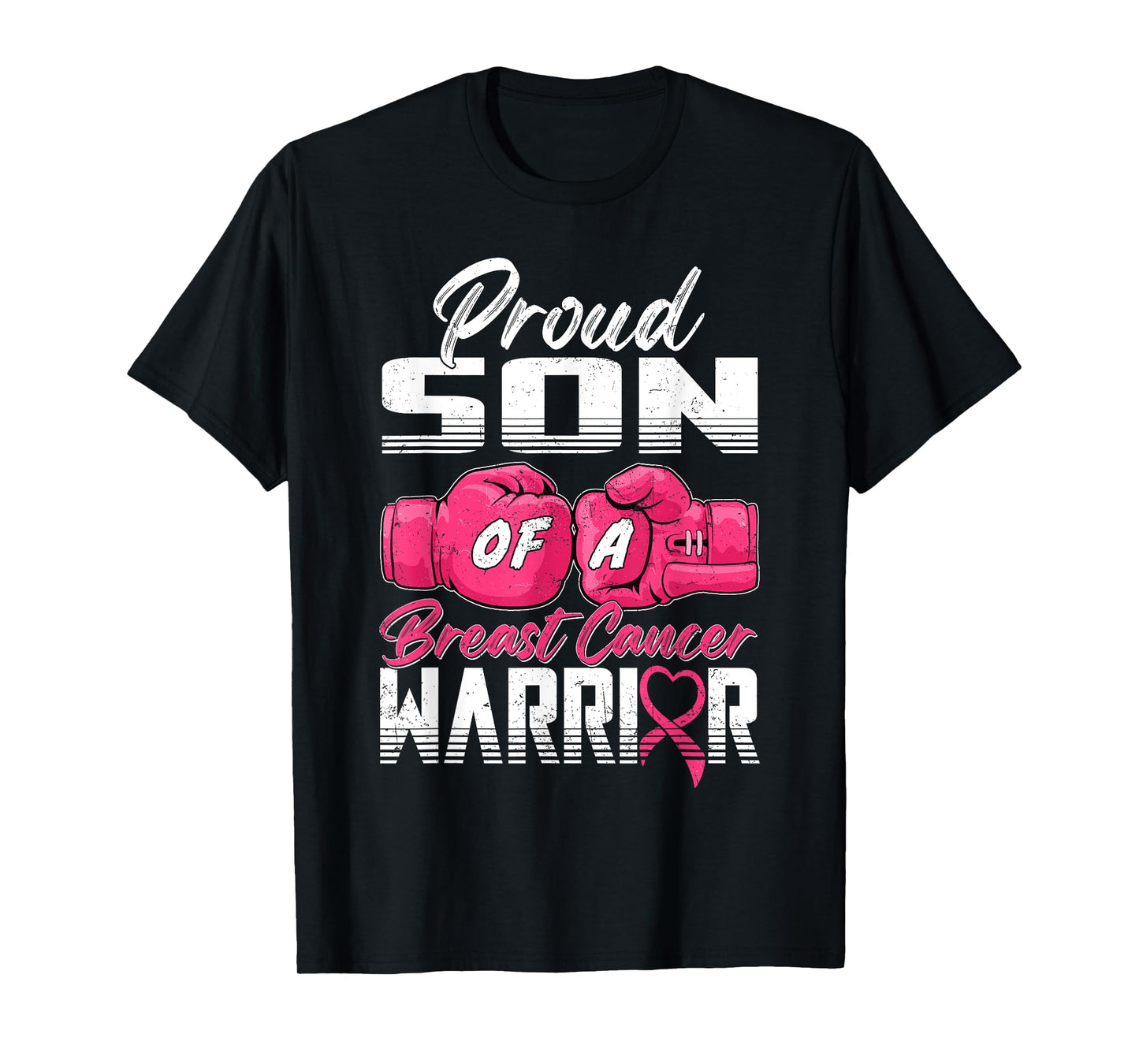 Proud Son Of A Breast Cancer Warrior Breast Cancer Survivor T-Shirt