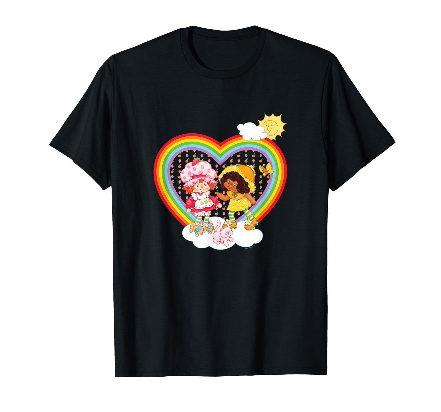 Strawberry Shortcake & Orange Blossom Rainbow Heart T-Shirt