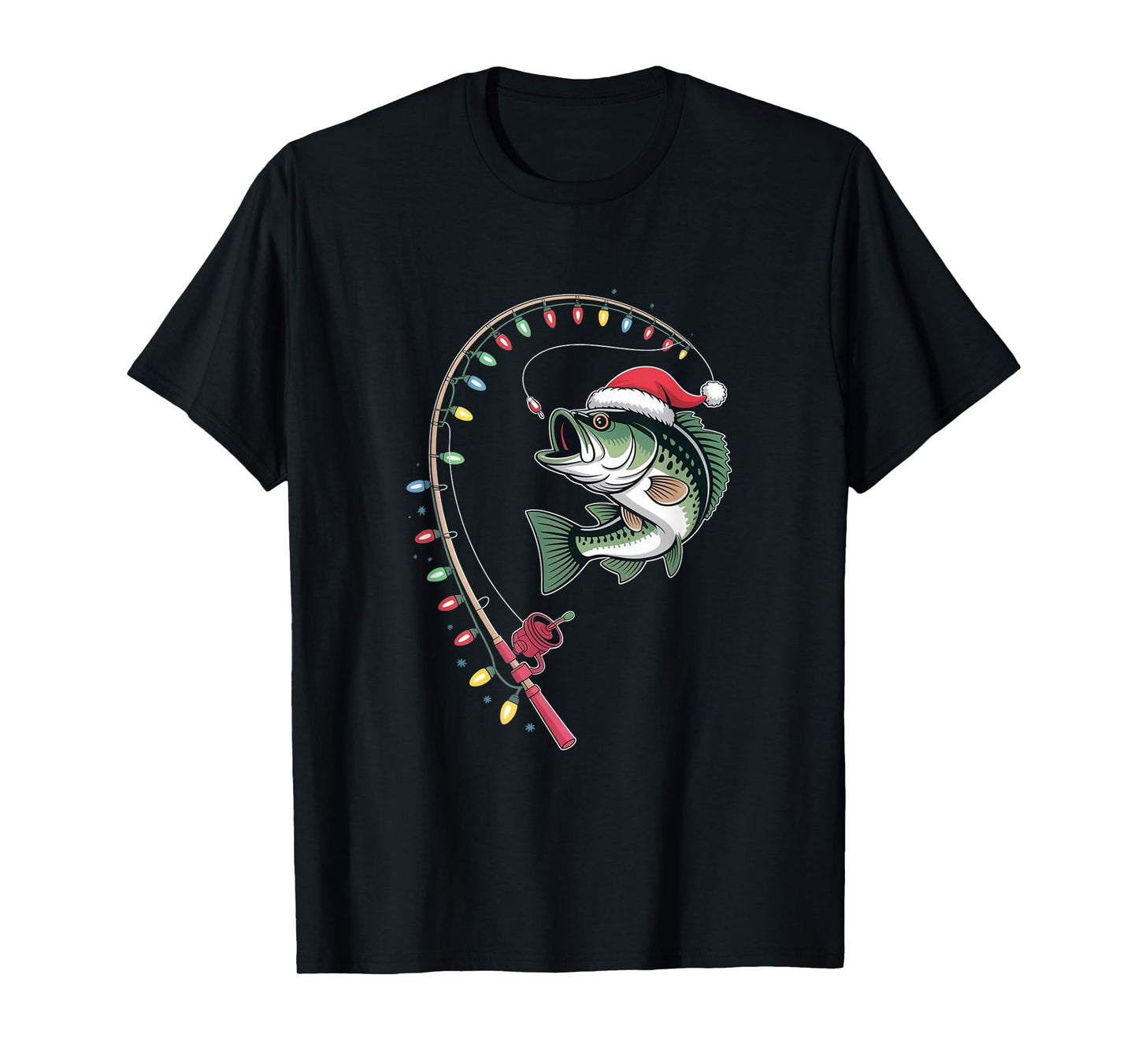 Bass Christmas – Funny Fishing Holiday T-Shirt