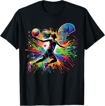 Basketball Girl Graffiti T-Shirt