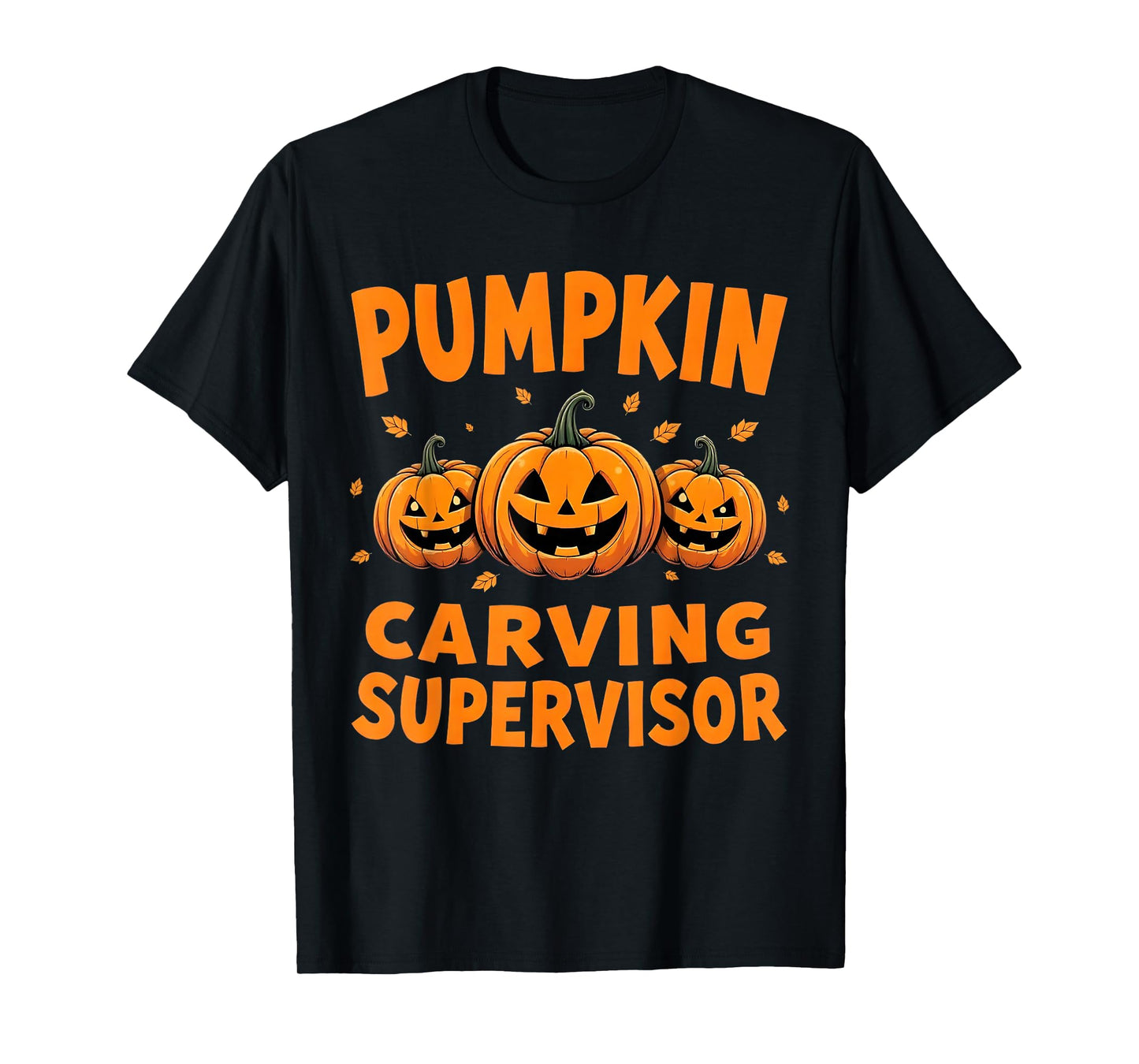 Pumpkin Carving Supervisor Matching Halloween T-Shirt