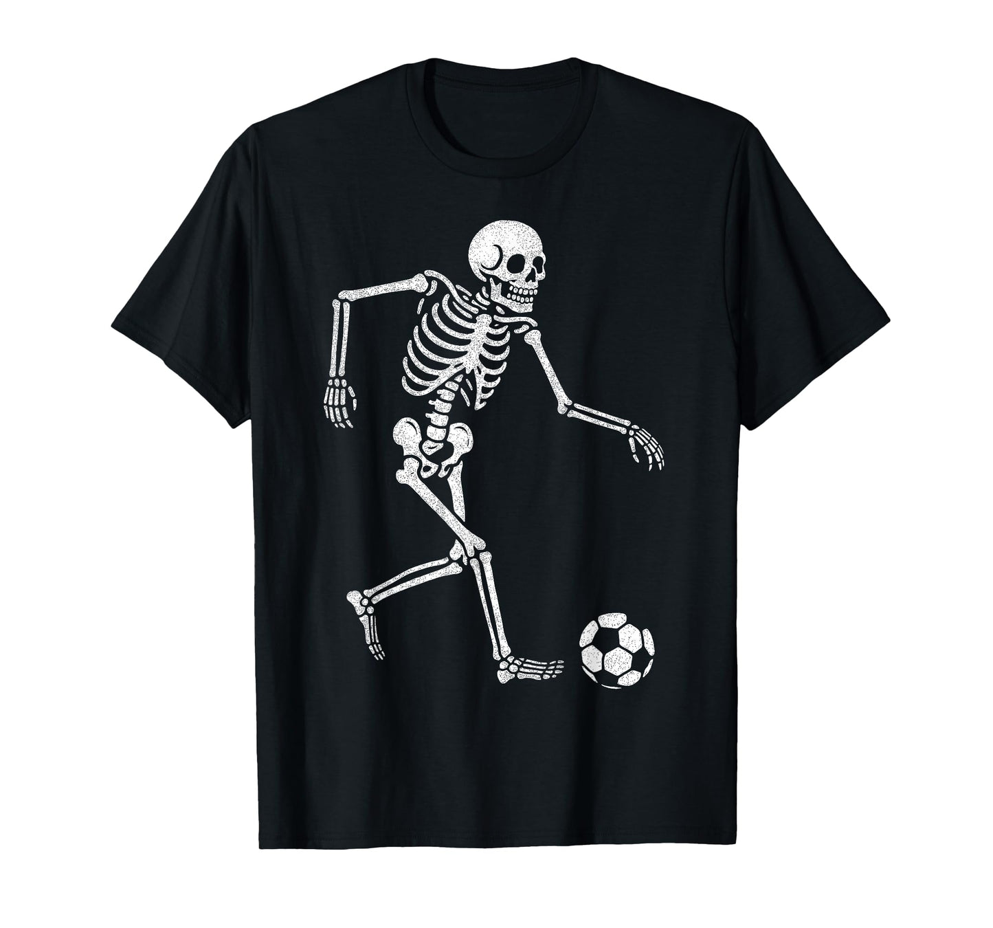 Soccer Skeleton Playing Soccer Halloween Skull Lover T-Shirt