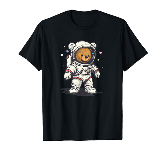 Funny Space Teddy Costume for Bear and Astronaut Lovers T-Shirt