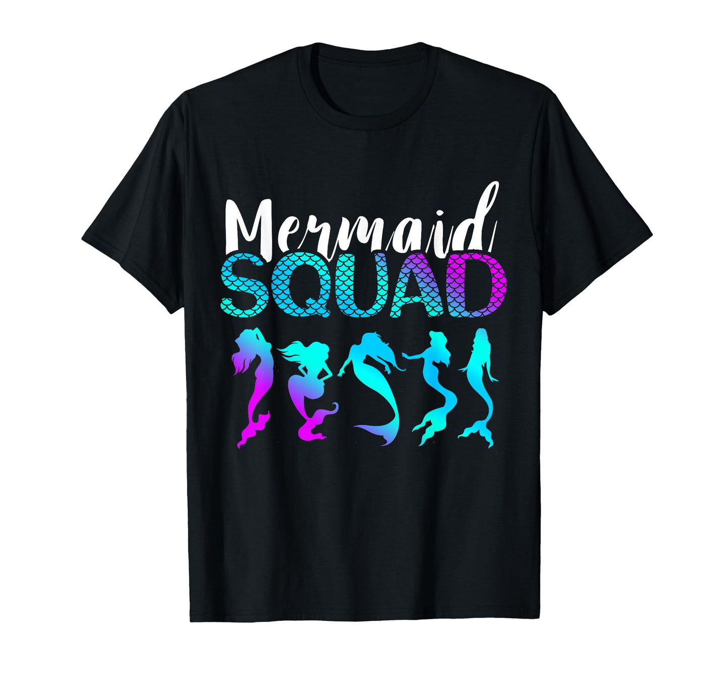 Mermaid Squad Aqua Beautiful Marine Sea Creature Clamshell T-Shirt