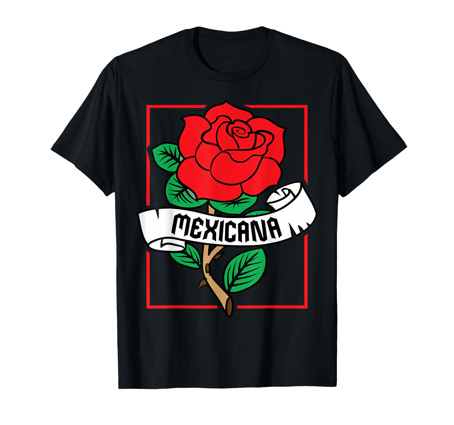 Mexicana Mexico Floral Roses T-Shirt