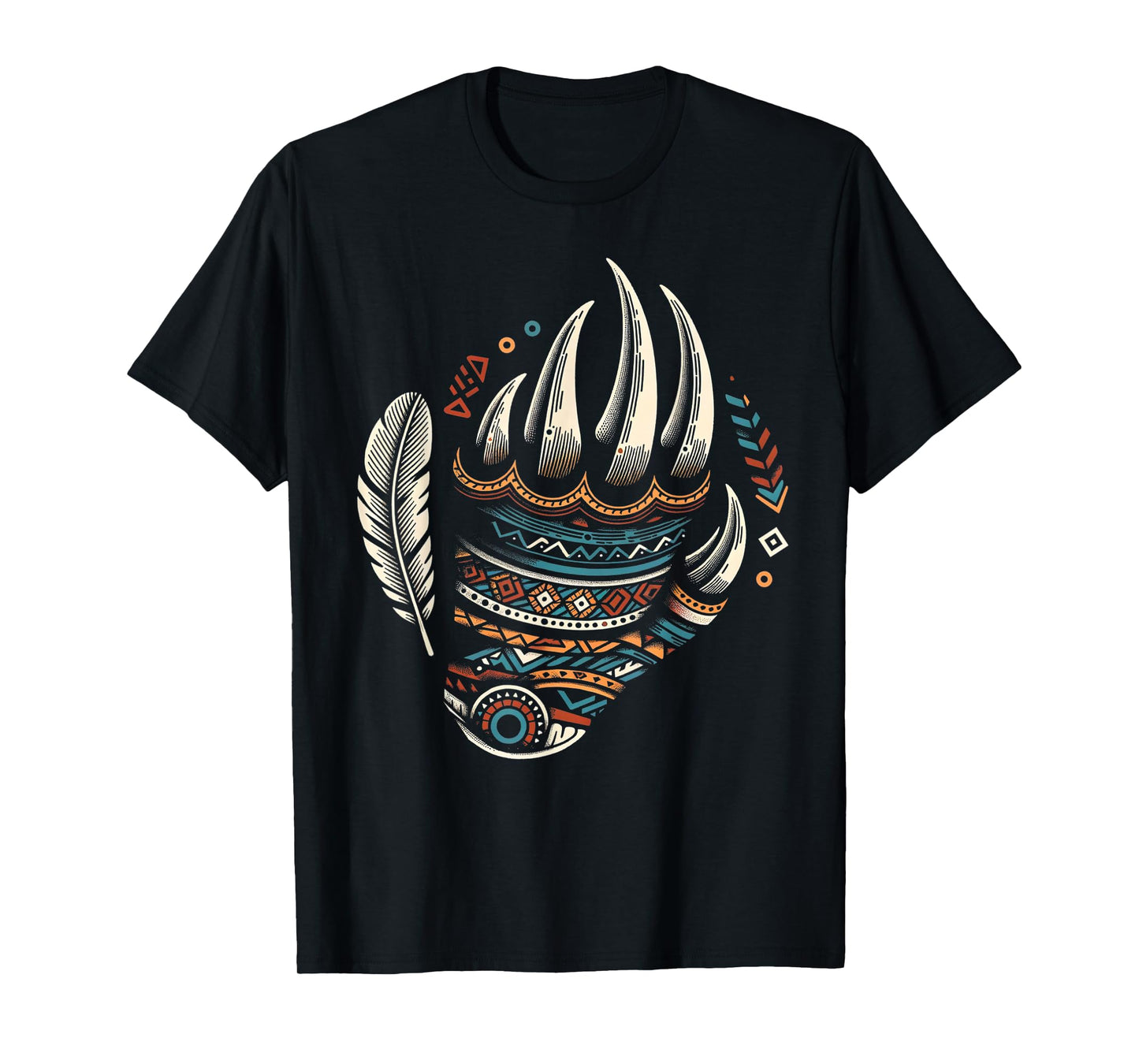 Native Heritage Month Proud Native American Bear Claws T-Shirt