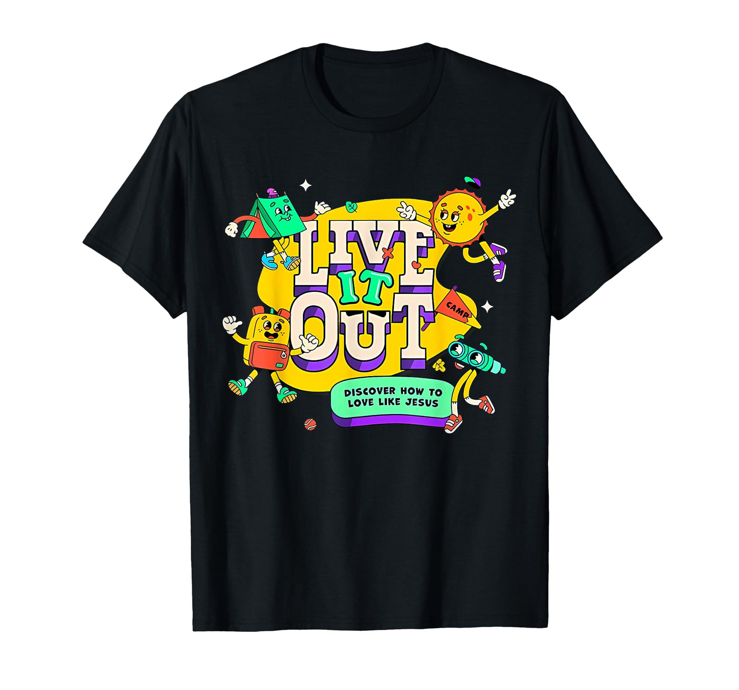 Live it Out Bible School VBS 2025 Christian Youth Camp T-Shirt