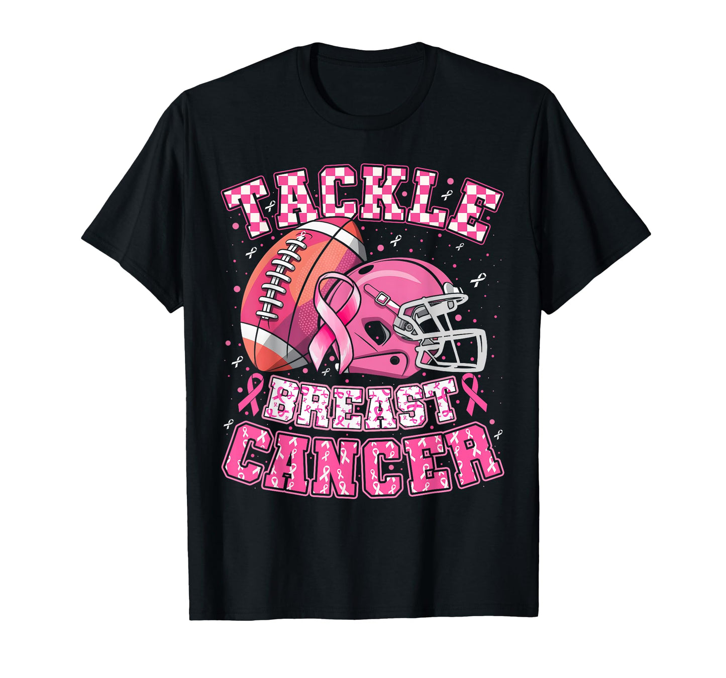 Tackle Breast Cancer Awareness American Football Men Women T-Shirt